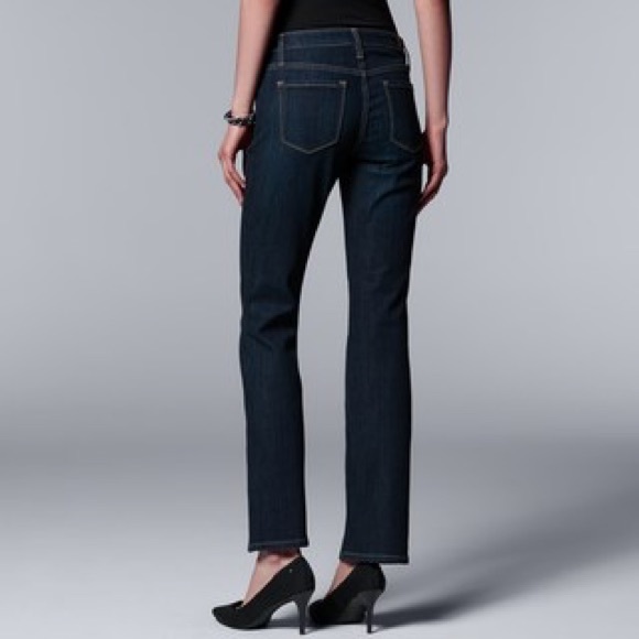 SimplyVera Vera Wang Jeans: Bootcut, MidRise, Sz 8 - Picture 8 of 8